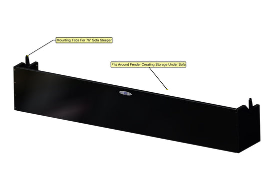 Sofa Storage Box, 76", Shallow