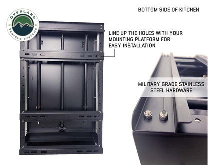 Camp Cargo Box Kitchen With Slide Out Sink, Cooking Shelf and Work Station.