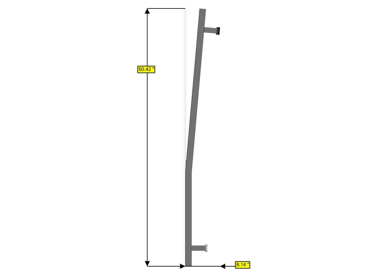 07+ SPRINTER VAN HD REAR DOOR LADDER - LOW ROOF.