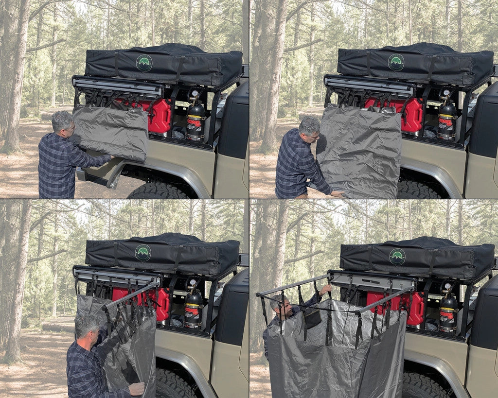 Car Side Shower Room.