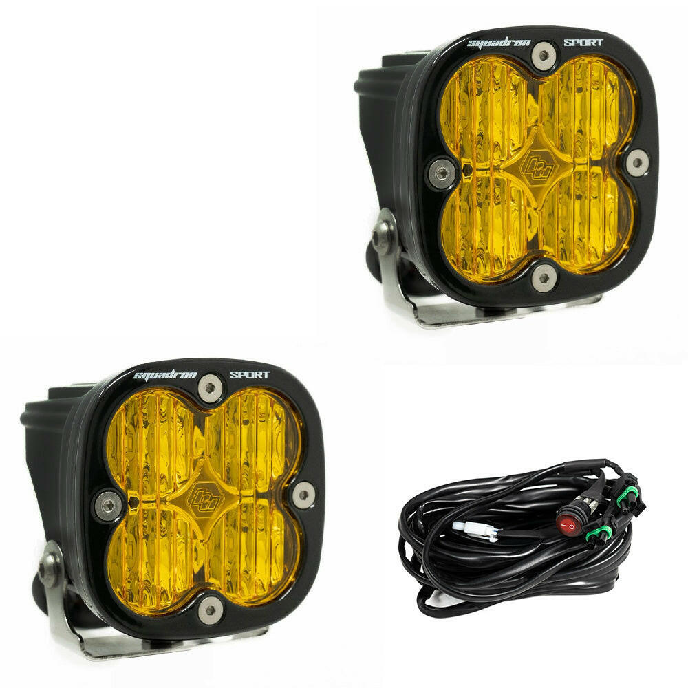 Squadron Sport Black LED Auxiliary Light Pod Pair - Universal.