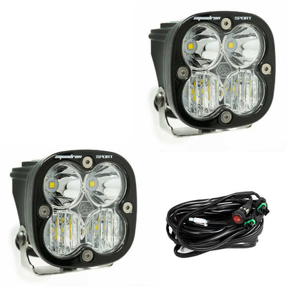 Squadron Sport Black LED Auxiliary Light Pod Pair - Universal.