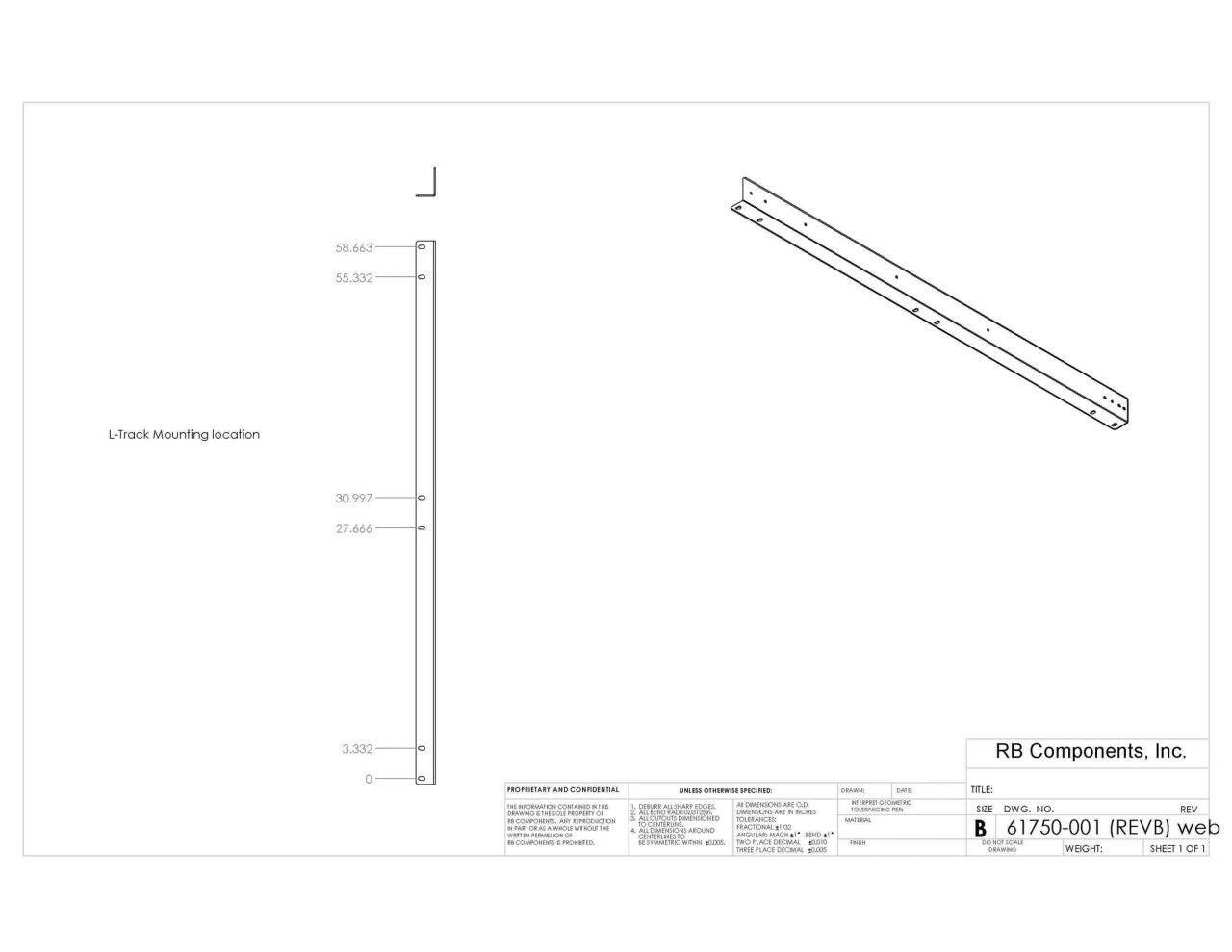 60" DIY SLIDE TRAY KIT.