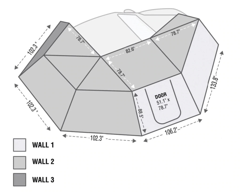 Nomadic Awning 270 Awning & Wall 1, 2, & 3, Mounting Brackets