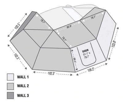 Nomadic Awning 270 Awning & Wall 1, 2, & 3, Mounting Brackets