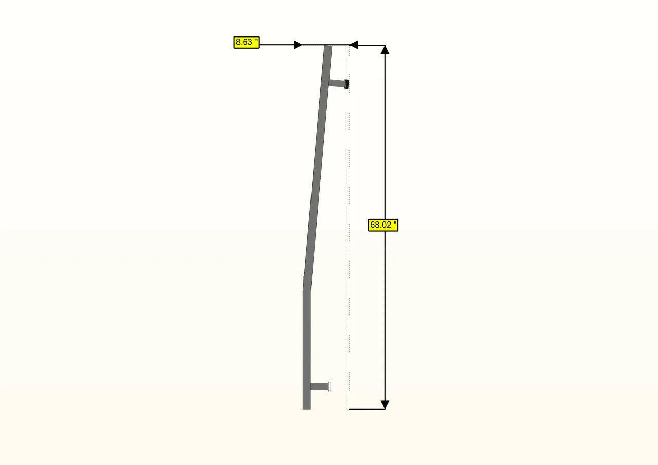 07+ SPRINTER VAN HD REAR DOOR LADDER - HIGH ROOF.