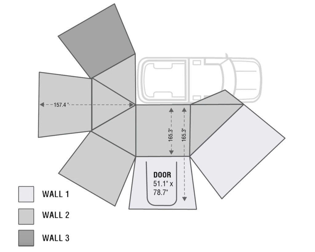 Nomadic Awning 270 Awning & Wall 1, 2, & 3, Mounting Brackets