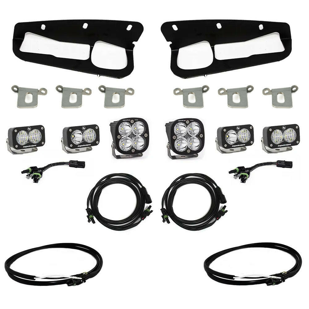 Ford Squadron Pro/Dual S2 Sport Steel Bumper Fog Pocket Light Kit - Ford 2021-23 Bronco; Steel Bumper.