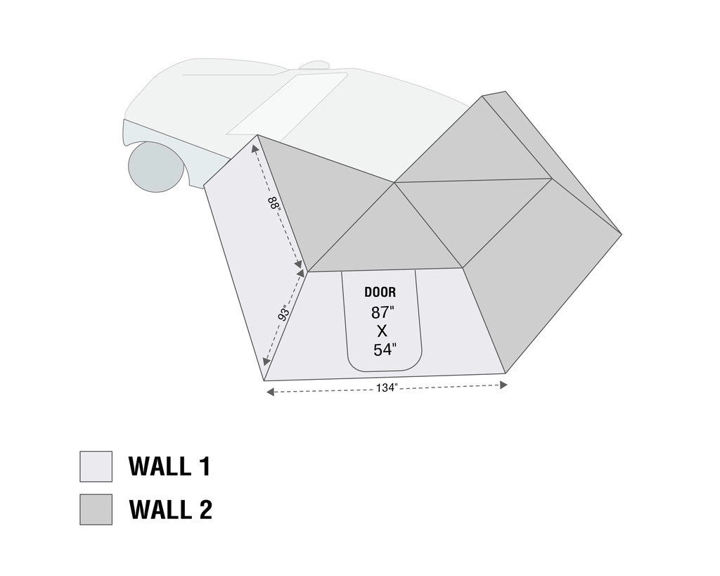 19579907 Nomadic LT 270 Awning & Wall 1, 2, & Mounting Brackets