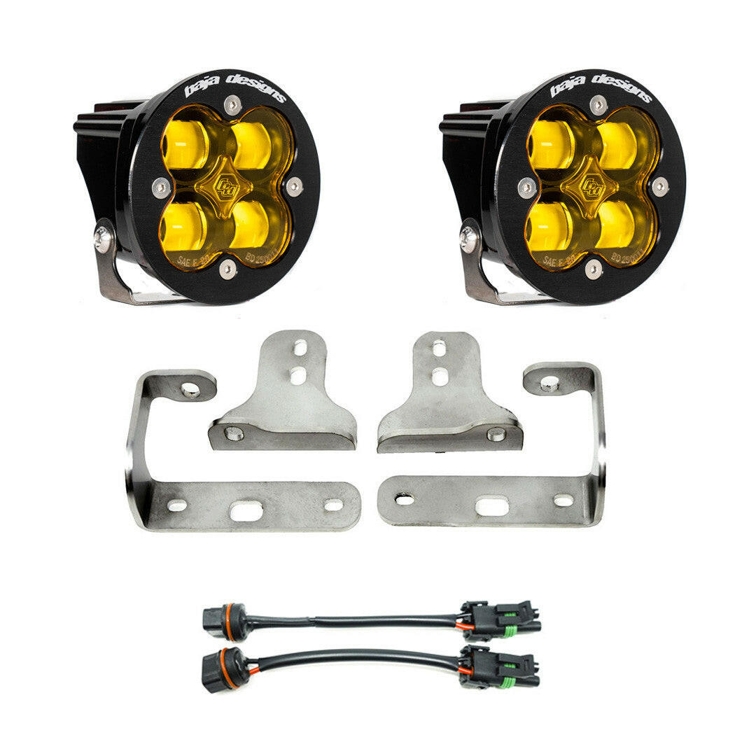 Jeep JL/JT Squadron-R SAE Fog Pocket Light Kit - Jeep 2020-22 Gladiator; 2018-22 Wrangler JL; NOTE: w/ OE Sport Bumper.