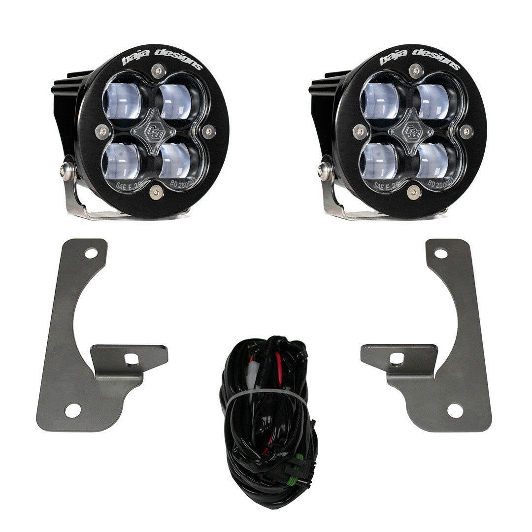 Jeep JK Squadron-R SAE Fog Pocket Light Kit - Jeep 2007-09 Wrangler JK; NOTE: w/ Premium OE Bumper.