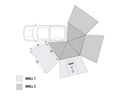 19579907 Nomadic LT 270 Awning & Wall 1, 2, & Mounting Brackets