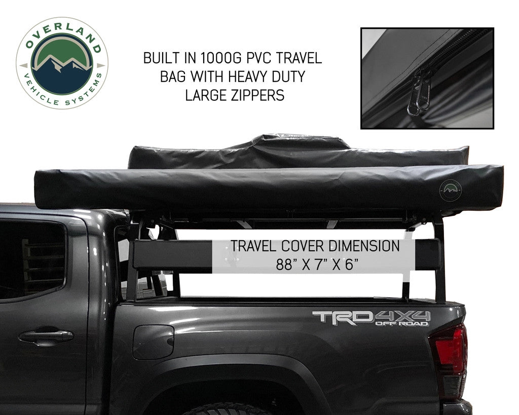 OVS Nomadic Awning 270 Driver Side Dark Gray Cover With Black Cover Universal