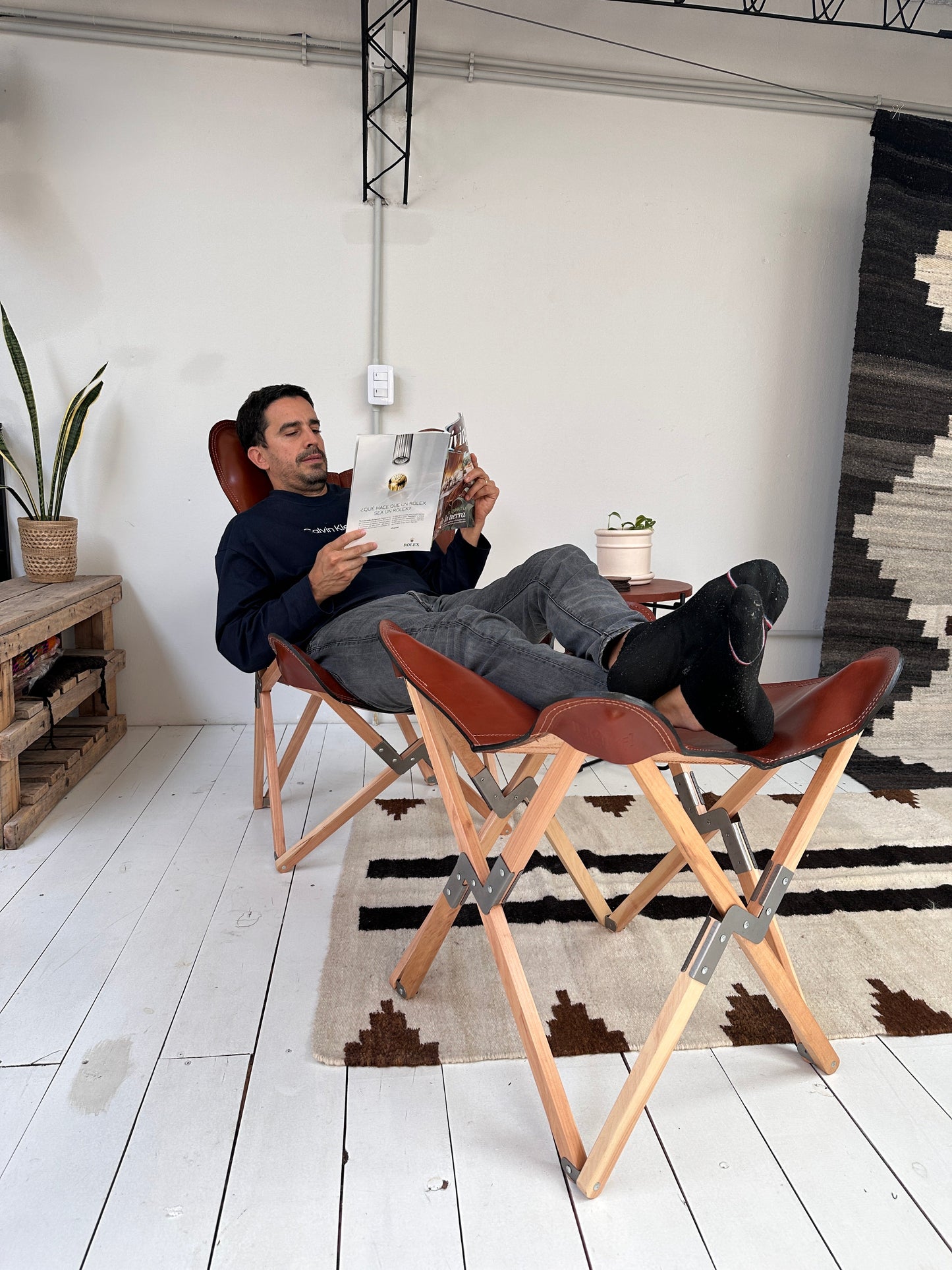 Palermo Tripolina Leather Chair