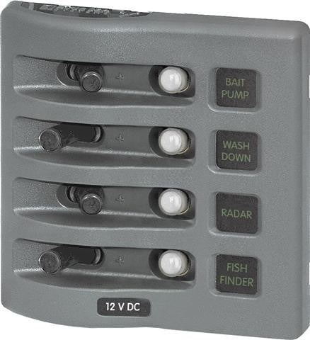 Blue Sea 4374 WeatherDeck Circuit Breaker Panel - 4 Position