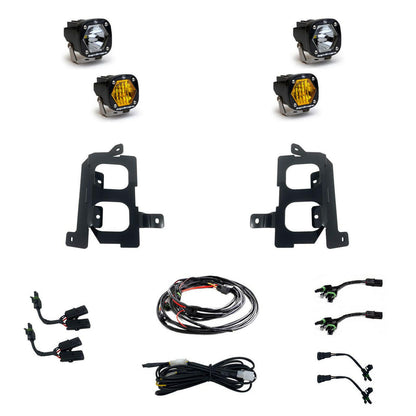 GMC S1 Dual Fog Pocket Light Kit - GMC 2020-22 Sierra 2500HD/3500HD.