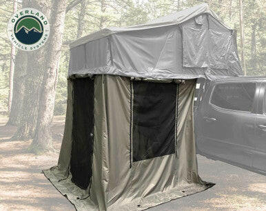 Nomadic 4 Roof Top Tent Annex Green Base With Black Floor & Travel Cover.