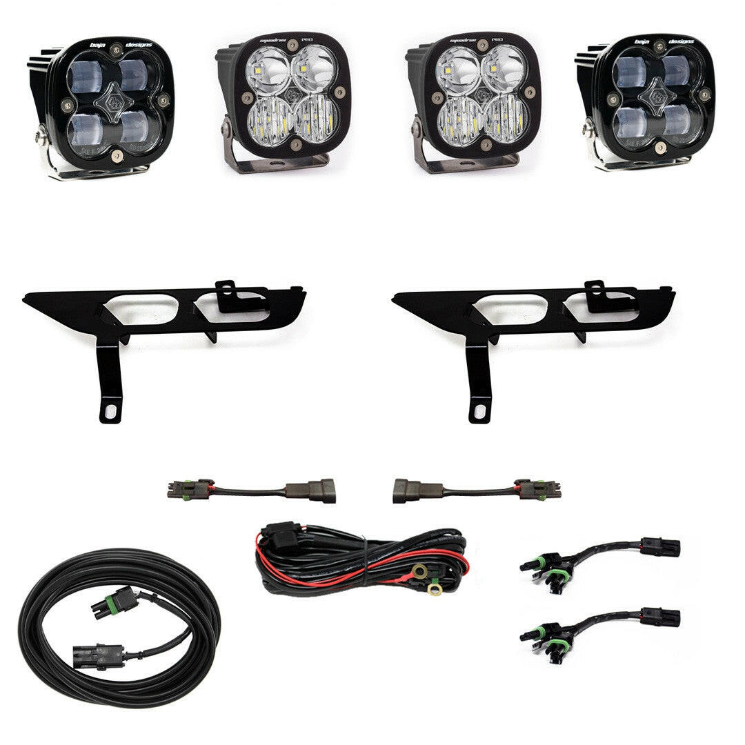 Ford Squadron SAE/Sport Fog Pocket Light Kit - Ford 2021-22 F-150; NOTE: w/o Daytime Running Lights (DRL).