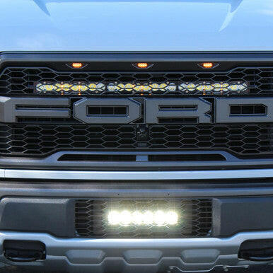 Ford OnX6+ 10 Inch Grille Lower Light Bar Kit - Ford 2017-20 F-150; NOTE: Raptor.