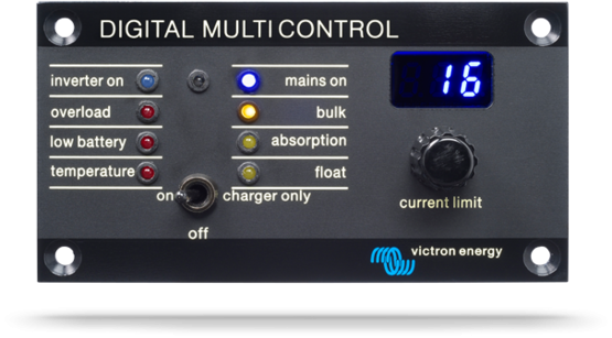 Victron Digital Multi Control 200/200A - Aluminum Face