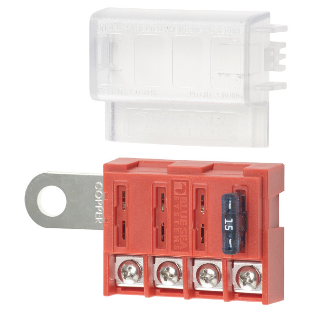 Blue Sea Systems 5023 ST Blade Terminal-Mount Fuse Block - 4 Circuit