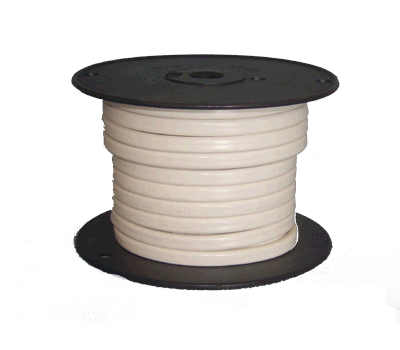 Marine-Grade Tinned Copper Triplex Flat Wire 100' Roll.