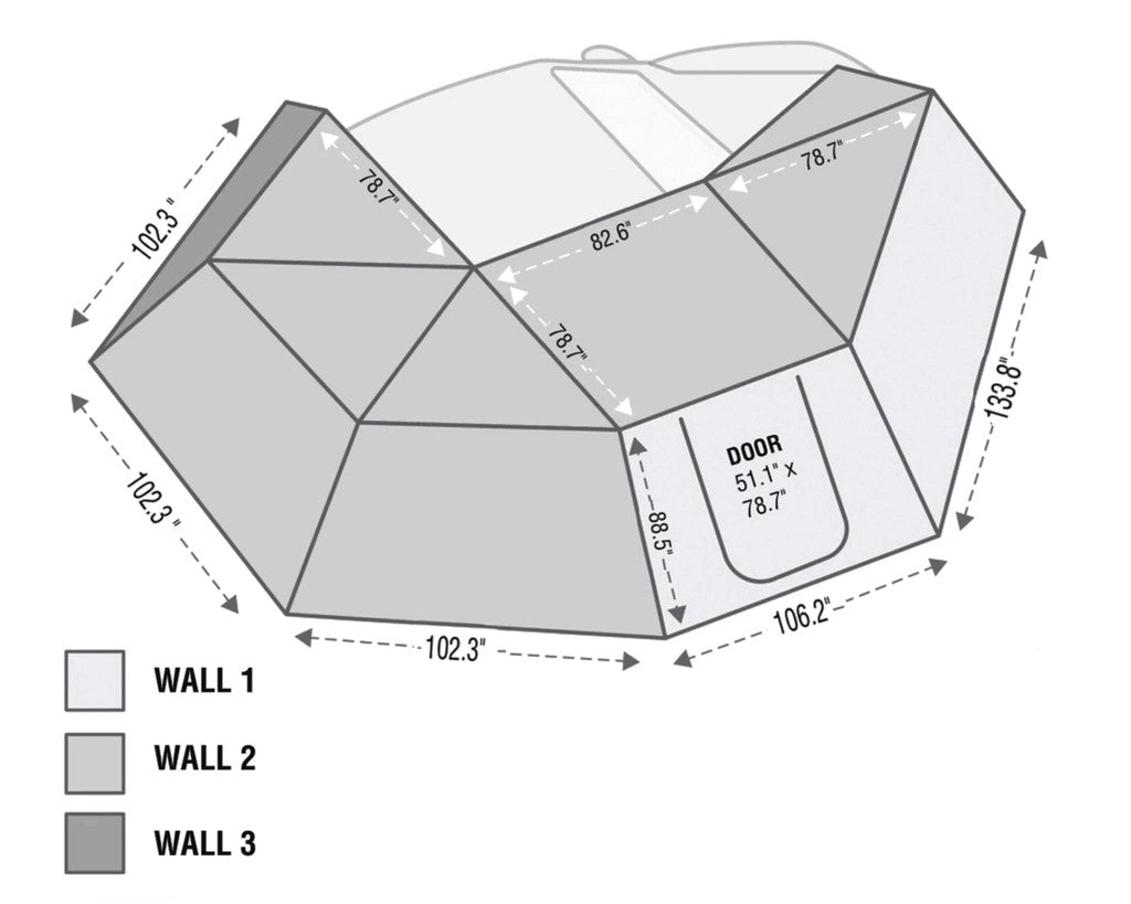 Nomadic 270 Passenger Side Awning Wall 1