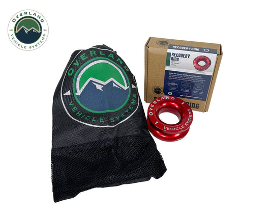 Recovery Ring 2.5" 10,000 lb. Red With Storage Bag