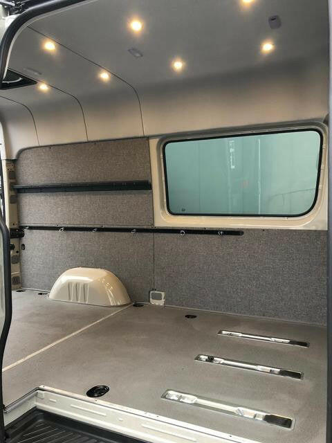 2007-2018 SPRINTER VAN WALL LINER KIT, 170"HIGH ROOF, UPHOLSTERED (NO PANEL AROUND WINDOW).