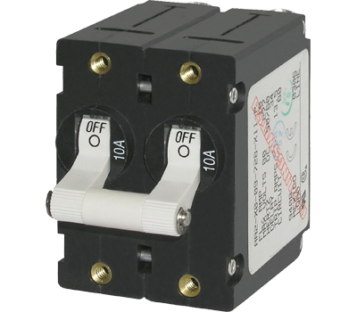 Blue Sea Systems A-Series Double-Pole Toggle Circuit Breakers