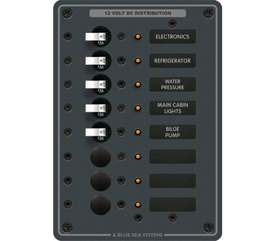 Blue Sea 8023 8-Position DC Breaker Panel