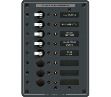 Blue Sea 8023 8-Position DC Breaker Panel