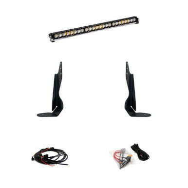 GMC S8 30 Inch Grille Light Bar Kit - GMC 2020-22 Sierra 2500HD/3500HD.