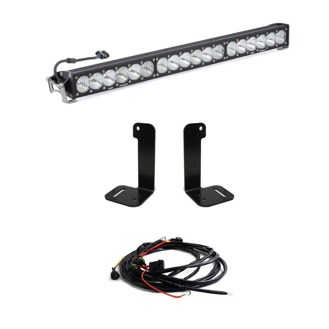 Jeep JL/JT OnX6+ 30 Inch Bumper Light Kit - Jeep 2020-22 Gladiator; 2018-22 Wrangler JL; NOTE: w/ OE Plastic Bumper.