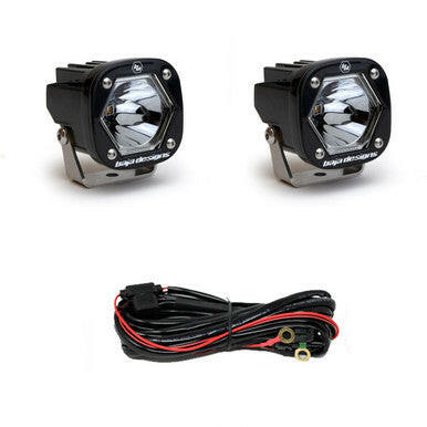 S1 Black Laser Auxiliary Light Pod Pair - Universal.