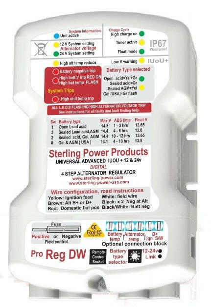 Sterling ProReg-DW Advanced Alternator Regulator.