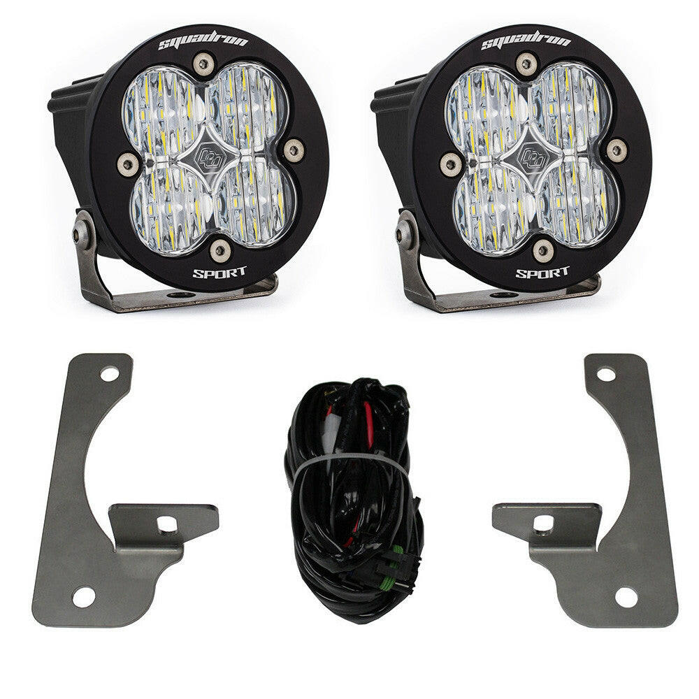 Jeep JK Squadron-R Sport Fog Pocket Light Kit - Jeep 2010-18 Wrangler JK; NOTE: w/ Premium OE Bumper.