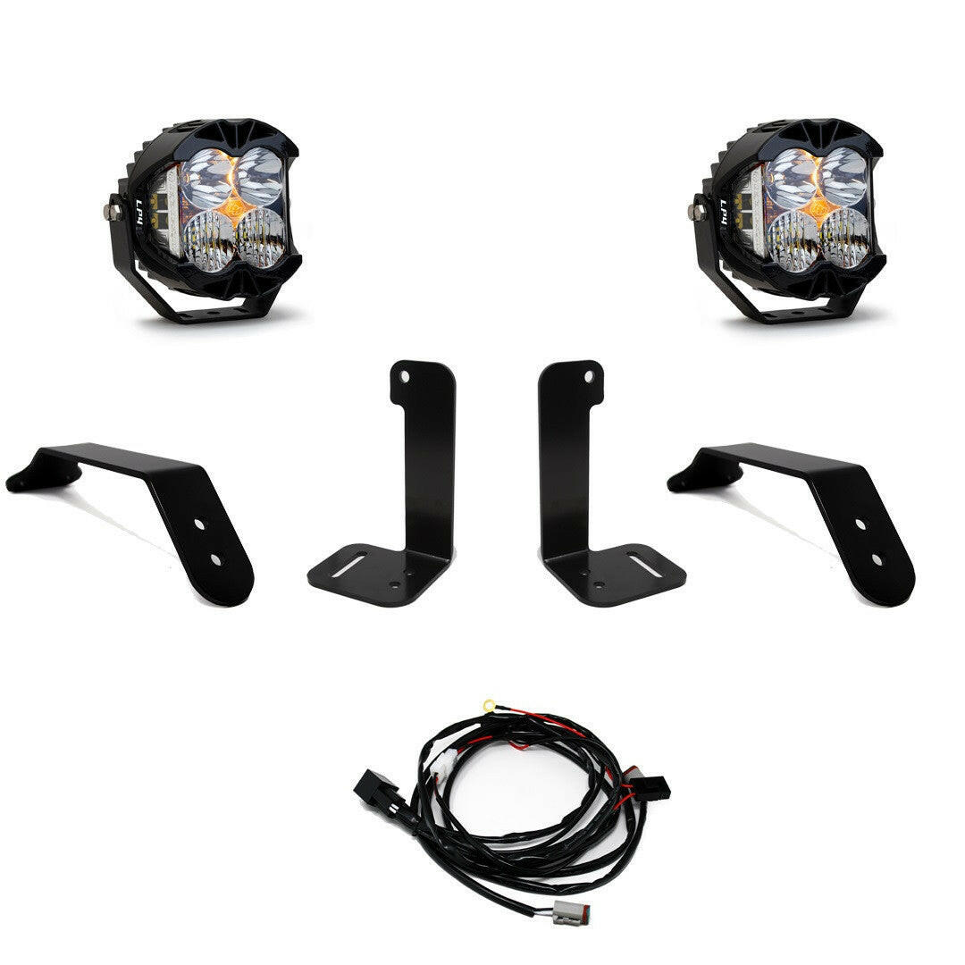 Jeep JL/JT LP4 Pro Bumper Light Kit - Jeep 2020-22 Gladiator; 2018-22 Wrangler JL; NOTE: w/ OE Plastic Bumper.