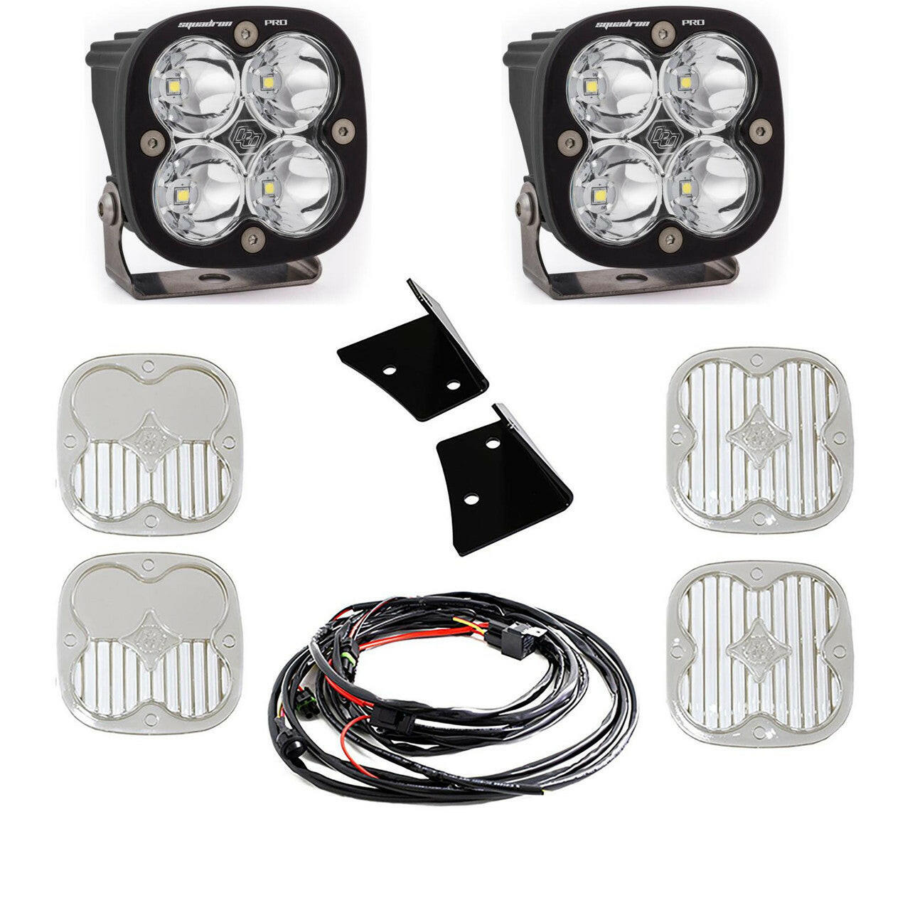 Jeep JK Squadron Pro Spot A-Pillar Light Kit - Jeep 2007-18 Wrangler JK.