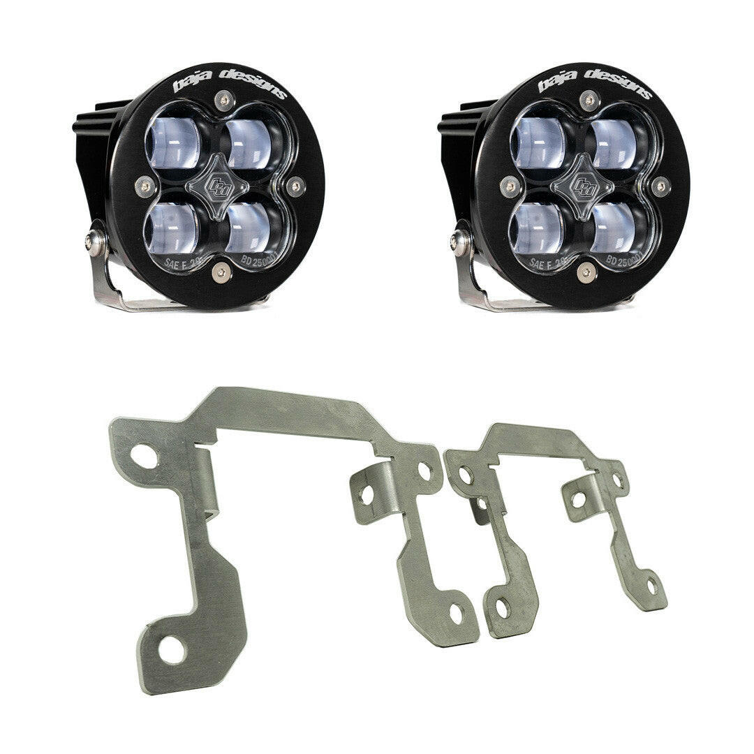 Ford Squadron SAE Fog Pocket Light Kit - Ford 2019-23 Ranger; 2021-23 Bronco NOTE: w/ OE Plastic Bumper.