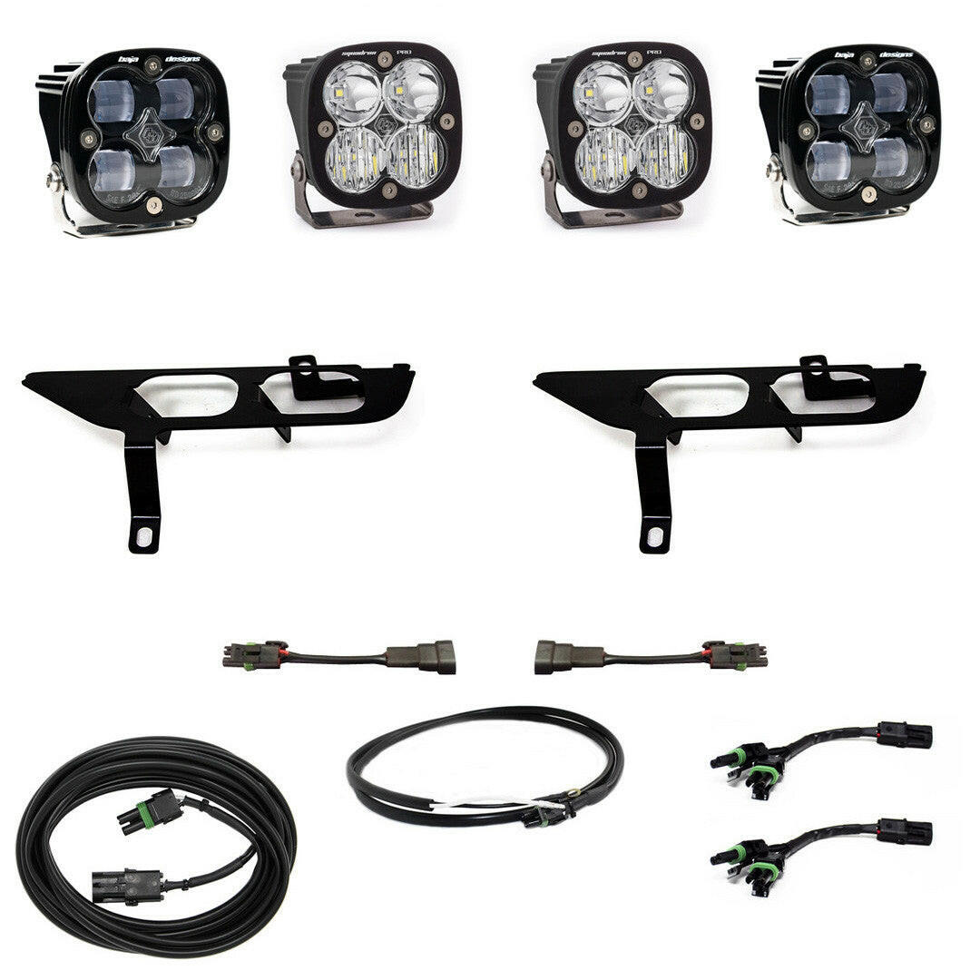 Ford Squadron SAE/Sport Fog Pocket Light Kit - Ford 2021-22 F-150; NOTE: w/o Daytime Running Lights (DRL).