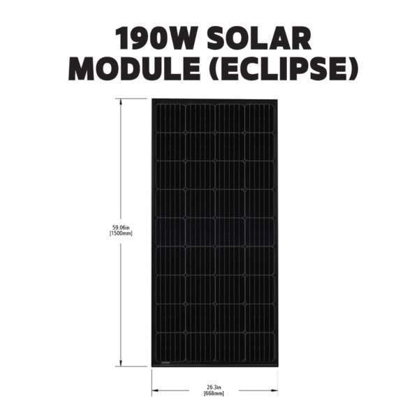 Go Power 190 Watt Solar Module (Black)