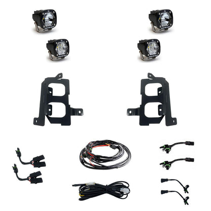 GMC S1 Dual Fog Pocket Light Kit - GMC 2020-22 Sierra 2500HD/3500HD.