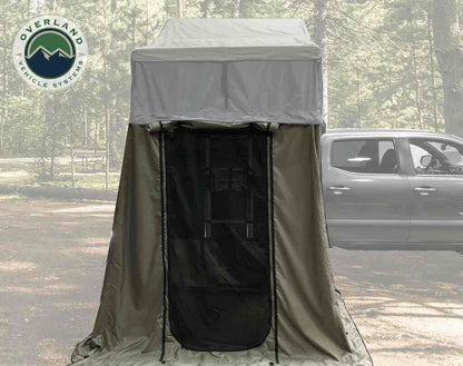 Nomadic 2 Roof Top Tent Annex Green Base With Black Floor & Travel Cover.