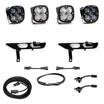 Ford Squadron SAE/Pro Fog Pocket Light Kit - Ford 2021-22 F-150; NOTE: w/o Daytime Running Lights (DRL).