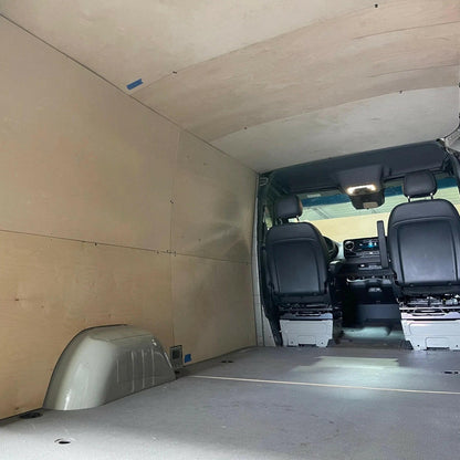 07+ SPRINTER VAN CEILING LINER KIT, 144 LOW ROOF, PLYWOOD.