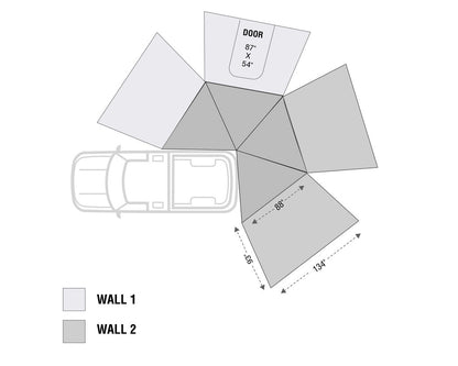 Nomadic 270 LT Awning Wall 1 Passenger Side 18229909