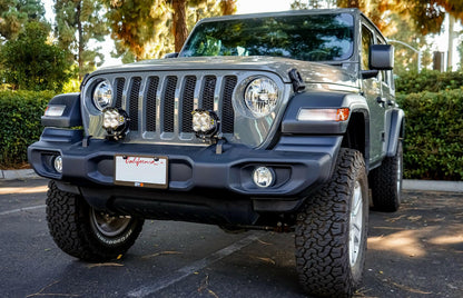 Jeep JL/JT LP4 Pro Bumper Light Kit - Jeep 2020-22 Gladiator; 2018-22 Wrangler JL; NOTE: w/ OE Plastic Bumper.