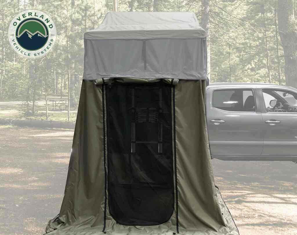 Nomadic 4 Roof Top Tent Annex Green Base With Black Floor & Travel Cover.