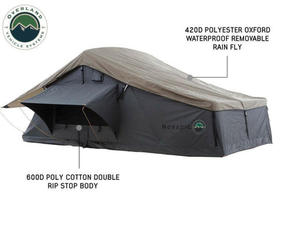 Nomadic 4 Extended Roof Top Tent in Dark Gray.